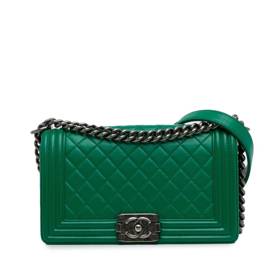 Chanel Medium Lambskin Boy Flap Bag | Studio Nafay