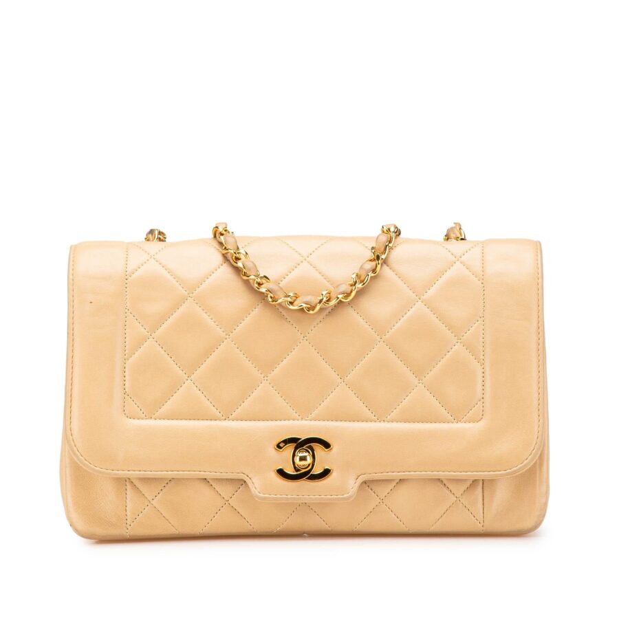 Chanel Medium Lambskin Diana Full Flap | Studio Nafay
