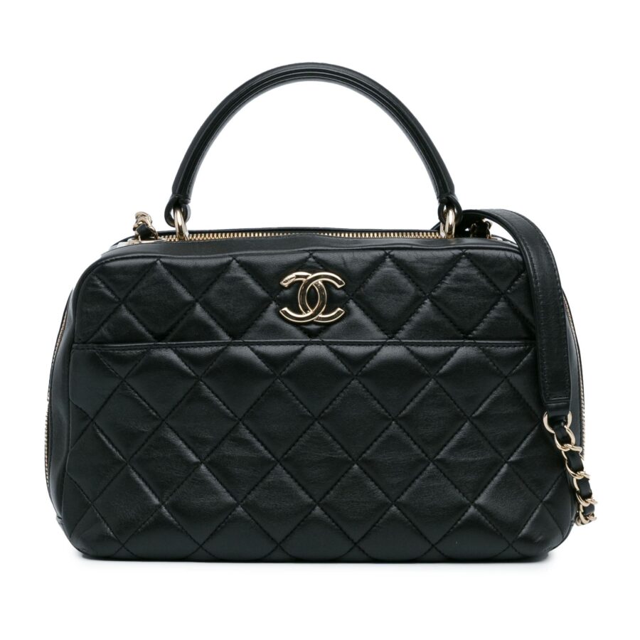 Chanel Medium Lambskin Trendy CC Bowling Bag | Studio Nafay