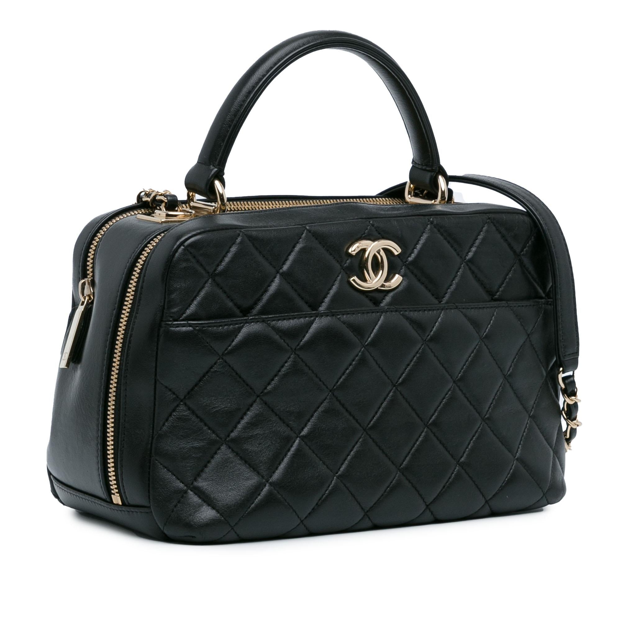 Chanel Medium Lambskin Trendy CC Bowling Bag