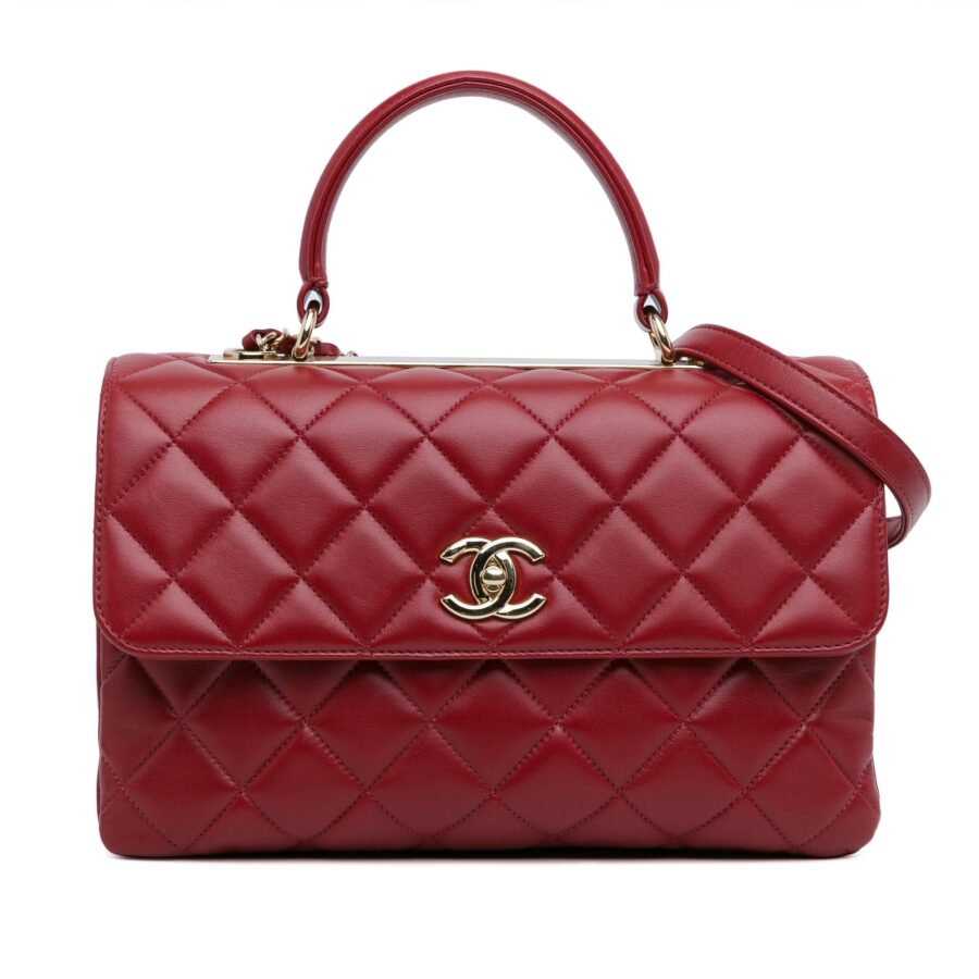 Chanel Medium Lambskin Trendy CC Top Handle Bag | Studio Nafay