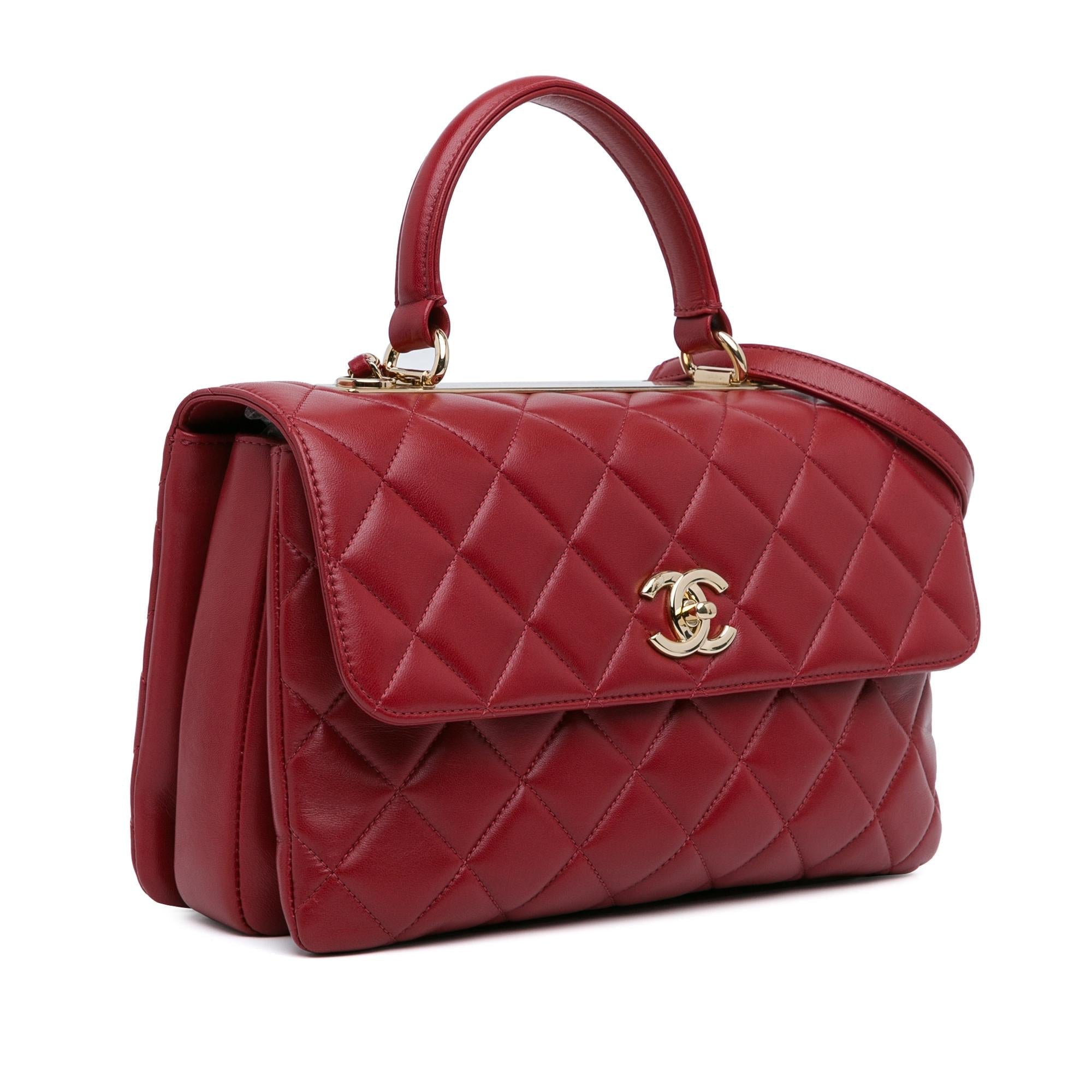 Chanel Medium Lambskin Trendy CC Top Handle Bag