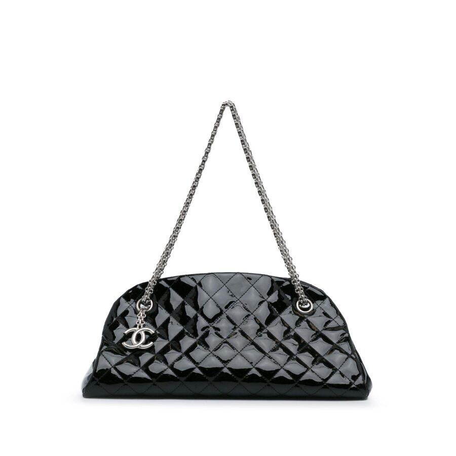 Chanel Medium Patent Just Mademoiselle Shoulder Bag | Studio Nafay
