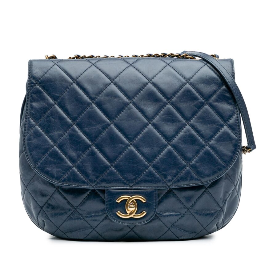 Chanel Medium Quilted Glazed Calfskin Bubble CC Flap | Studio Nafay