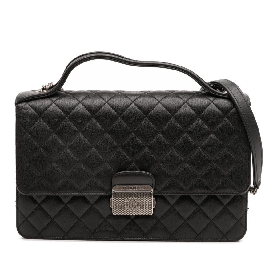 Chanel Medium Quilted Goatskin CC University Flap | Studio Nafay