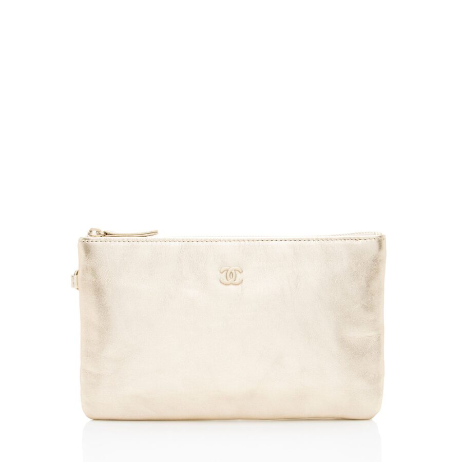 Chanel Metallic Calfskin Chanel 22 Pochette | Studio Nafay