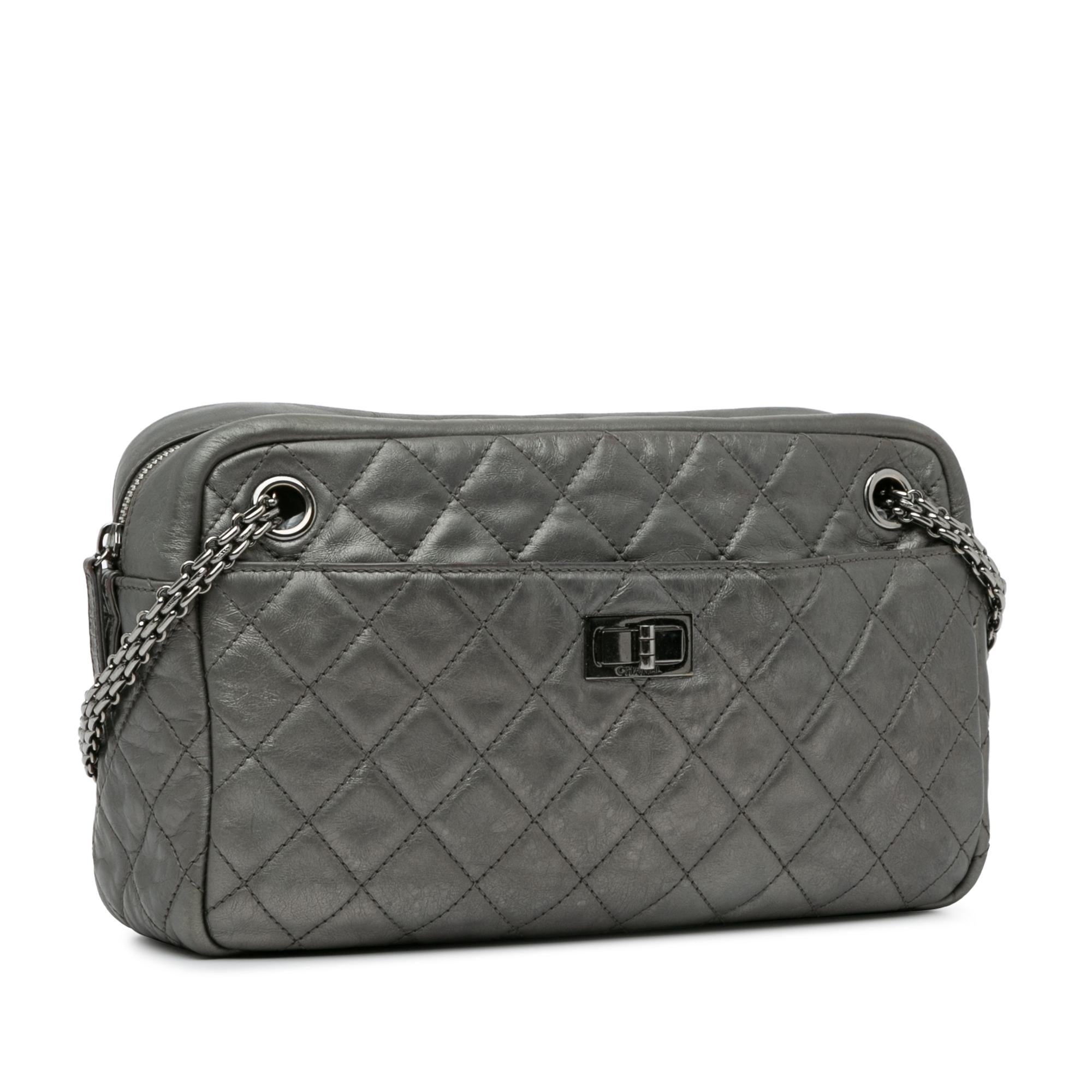 Chanel Metallic Calfskin Reissue Zipped Shoulder Bag