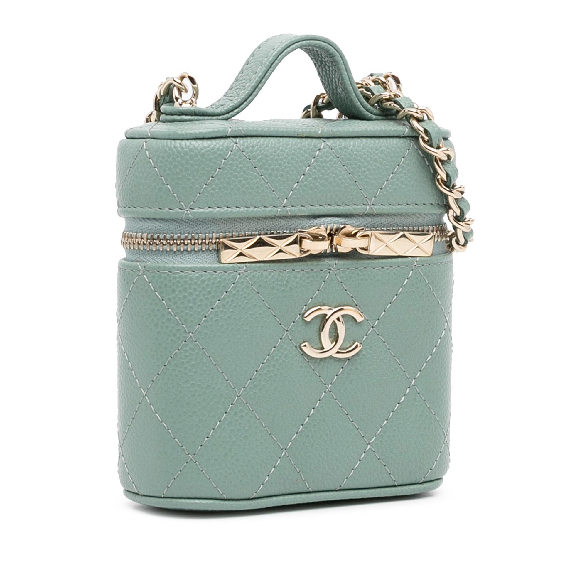 Chanel Mini CC Caviar Vanity Case Handbag