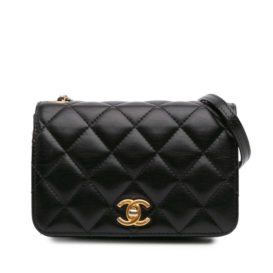 Chanel Mini CC Quilted Lambskin Full Flap | Studio Nafay