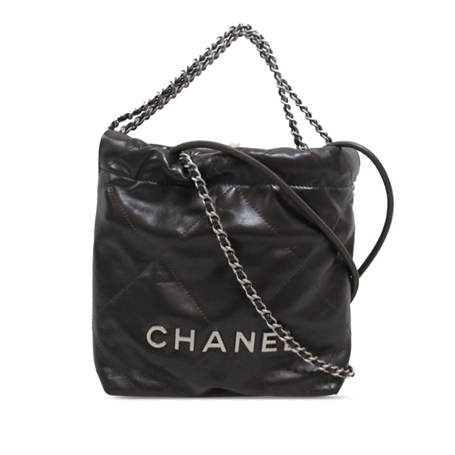Chanel Mini Calfskin 22 Satchel Handbag | Studio Nafay