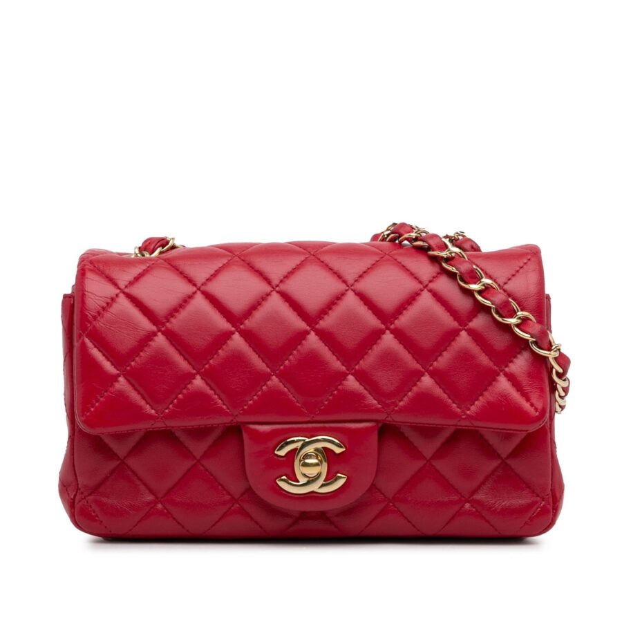 Chanel Mini Classic Lambskin Rectangular Single Flap Crossbody | Studio Nafay