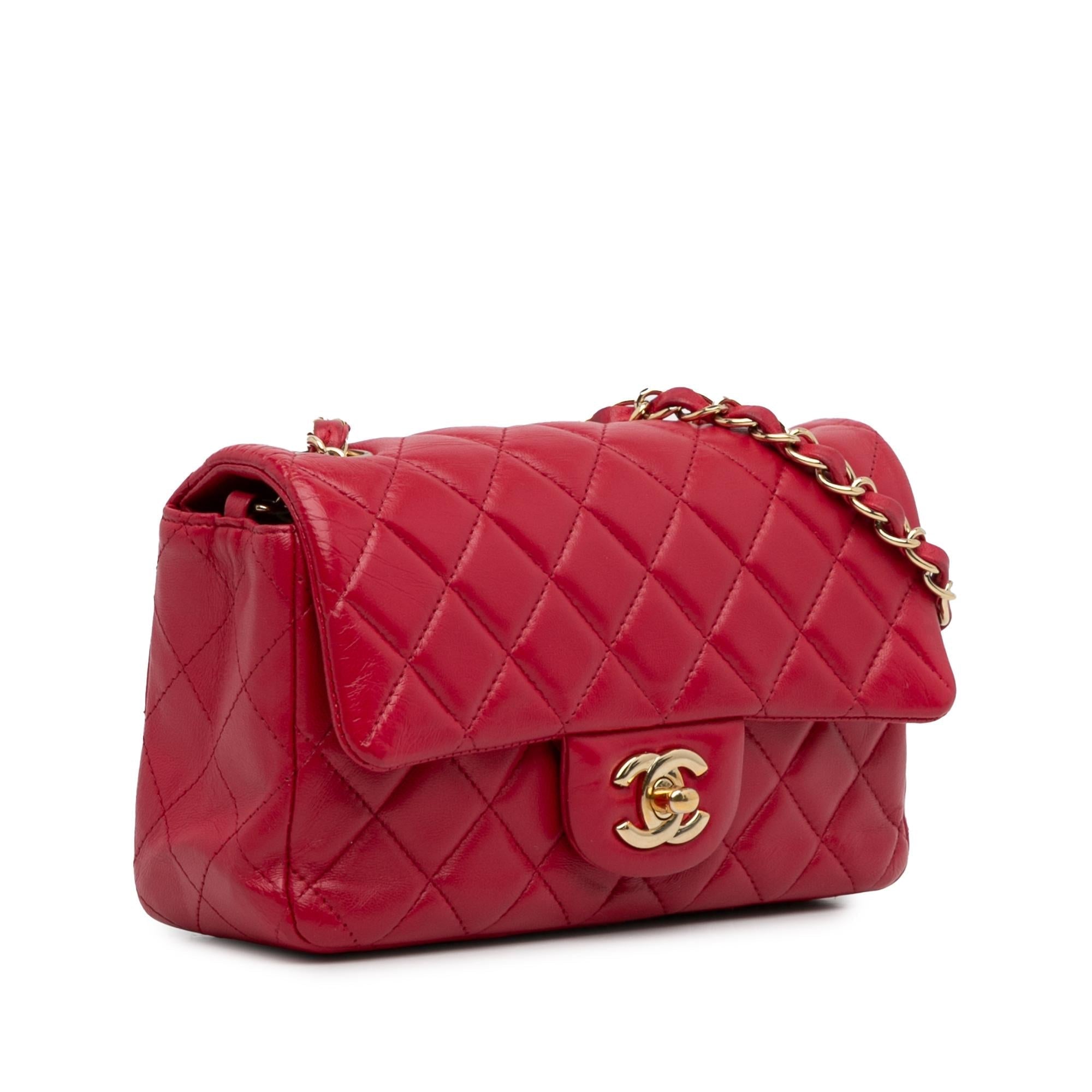 Chanel Mini Classic Lambskin Rectangular Single Flap Crossbody