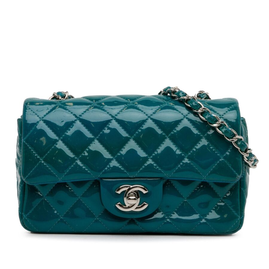 Chanel Mini Classic Patent Rectangular Single Flap Crossbody | Studio Nafay