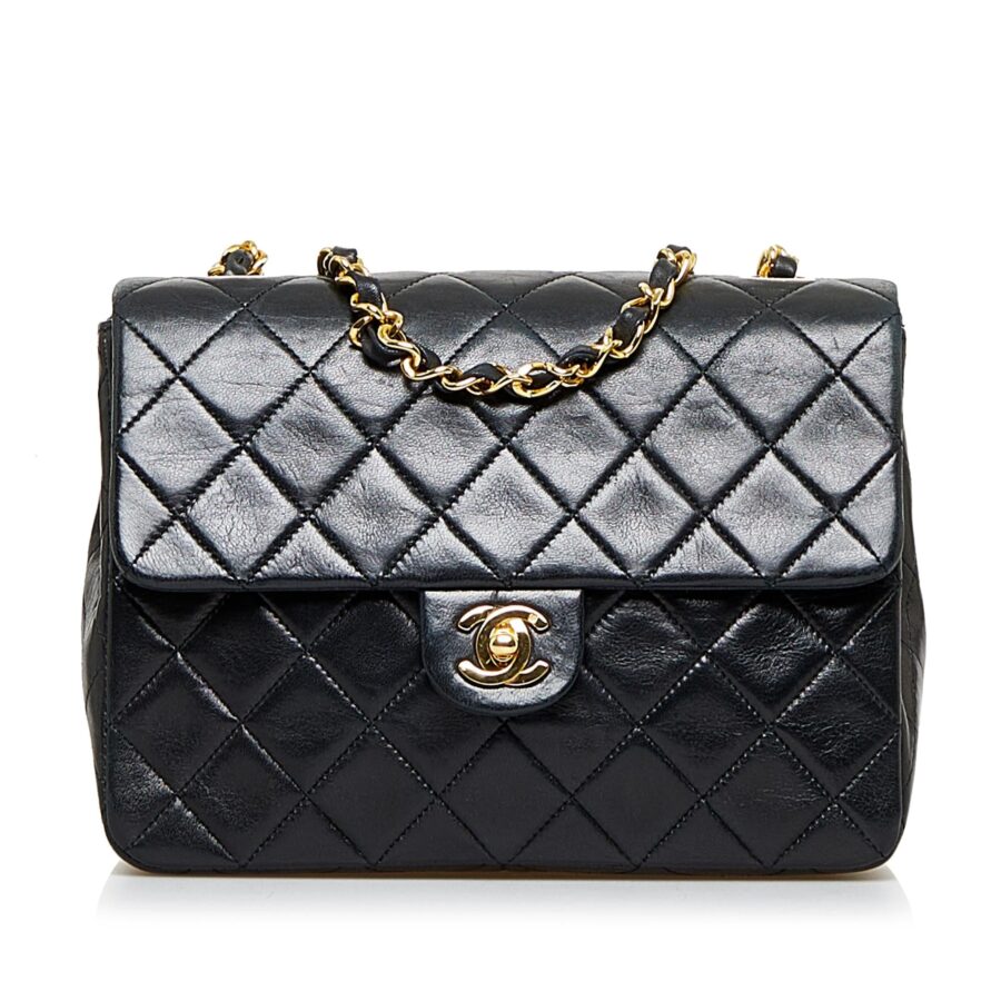 Chanel Mini Classic Square Lambskin Single Flap Bag | Studio Nafay