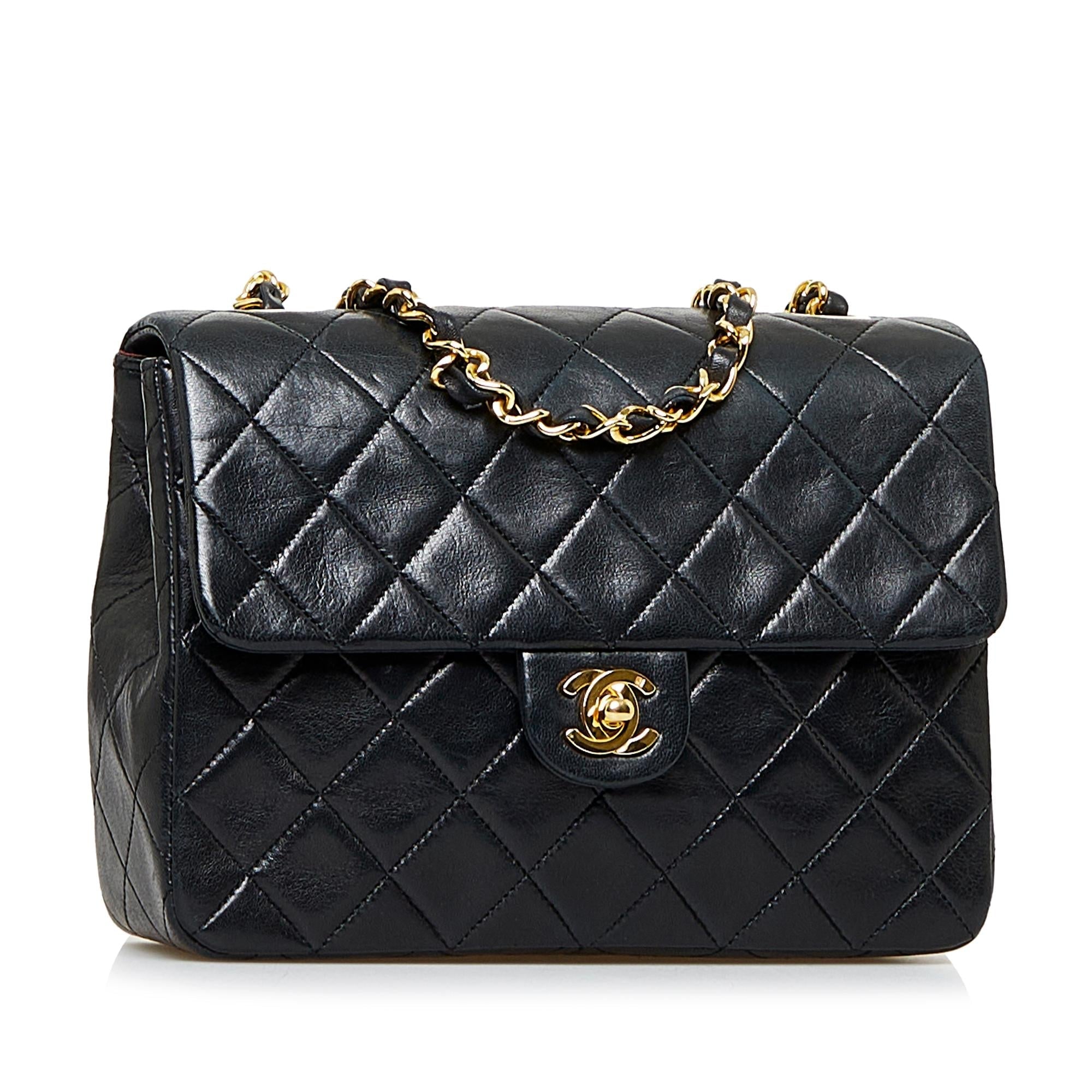 Chanel Mini Classic Square Lambskin Single Flap Bag - Product Image 2