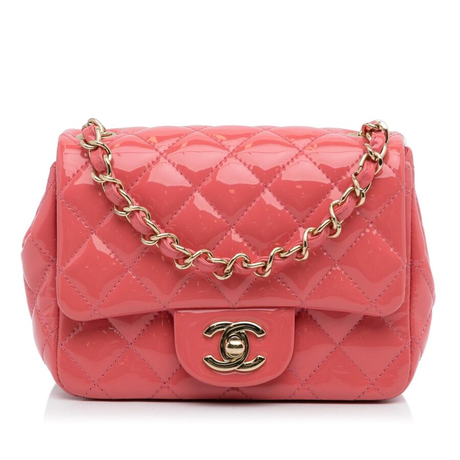 Chanel Mini Patent Classic Square Single Flap | Studio Nafay