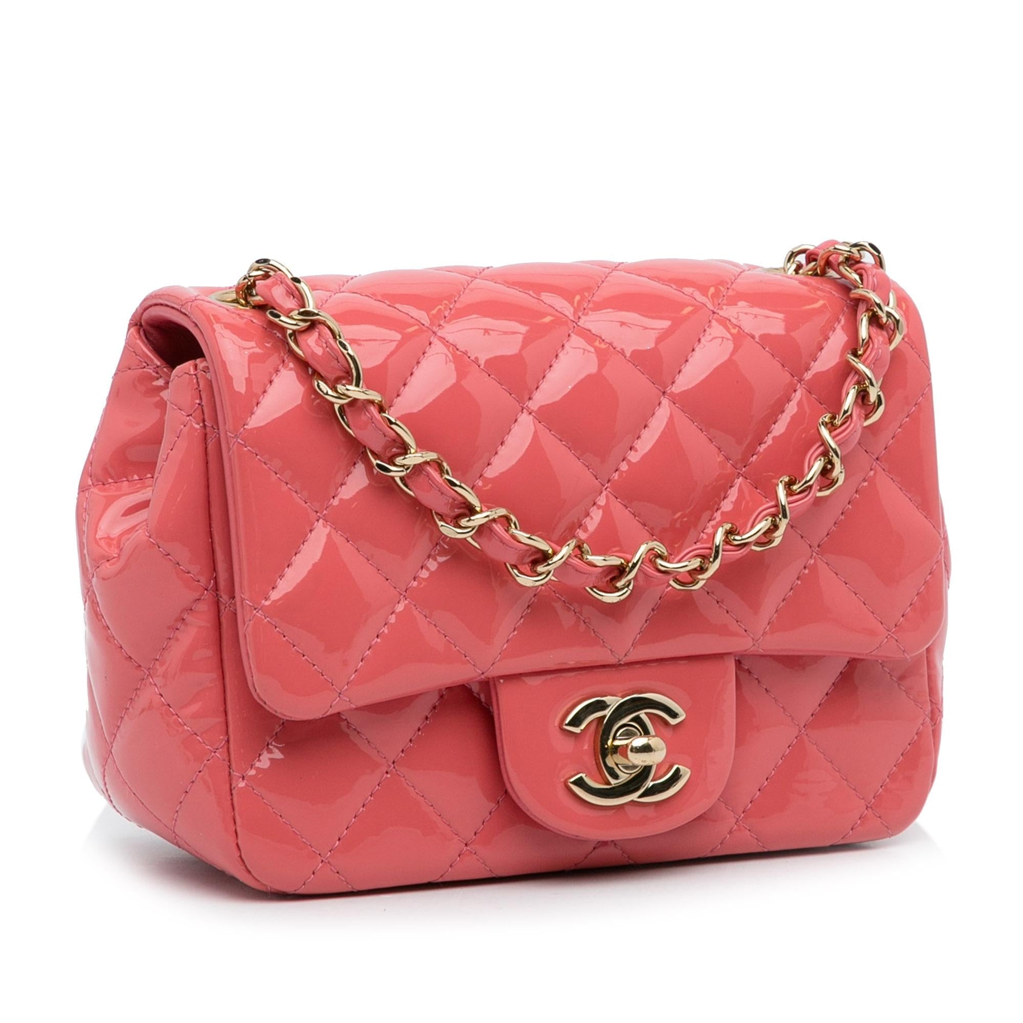 Chanel Mini Patent Classic Square Single Flap - Product Image 2