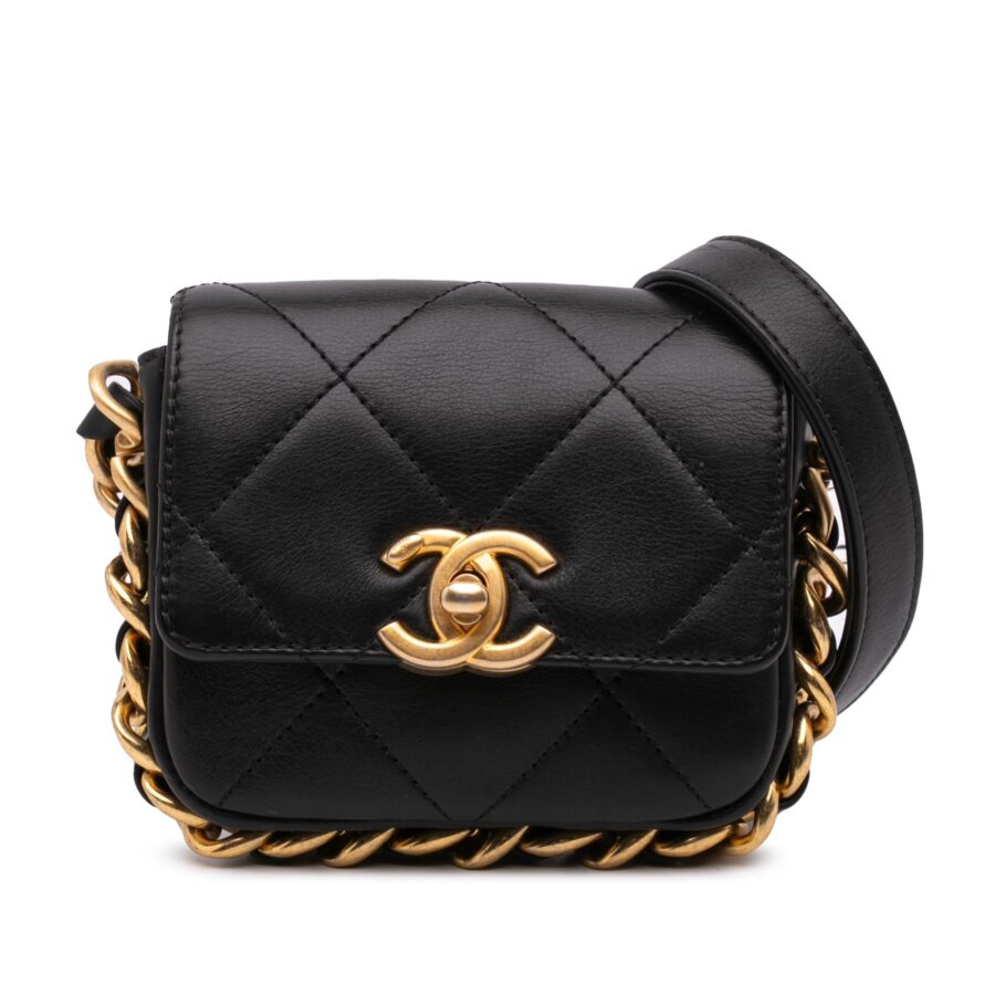 Chanel Mini Quilted Calfskin Framing Chain Flap | Studio Nafay