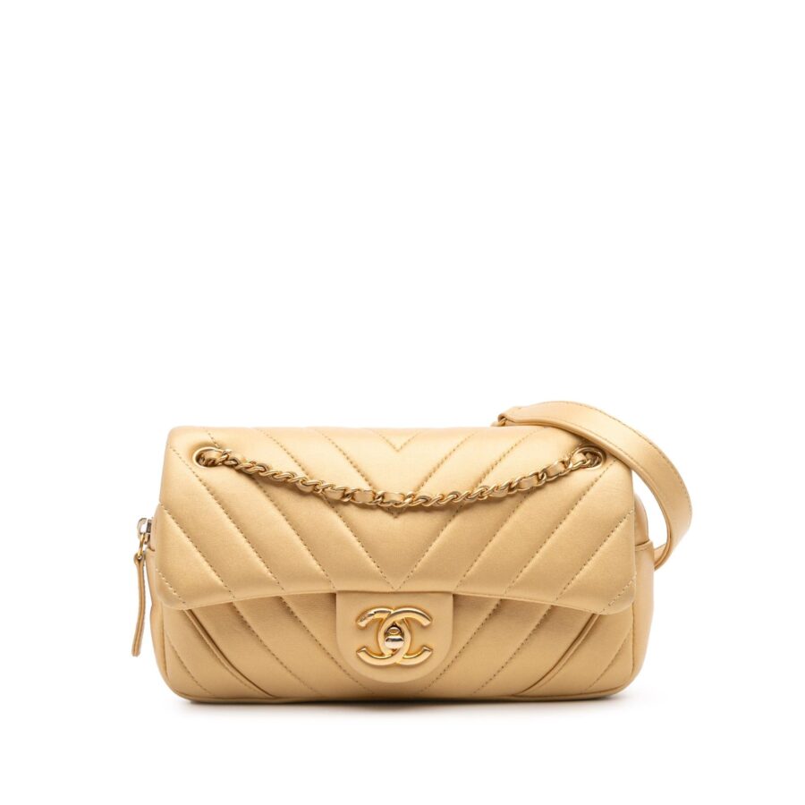 Chanel Mini Quilted Chevron Lambskin Camera Case Flap | Studio Nafay