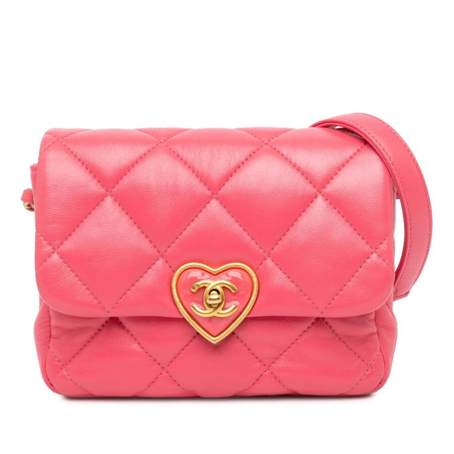 Chanel Mini Quilted Lambskin Acrylic Coco Love Flap | Studio Nafay