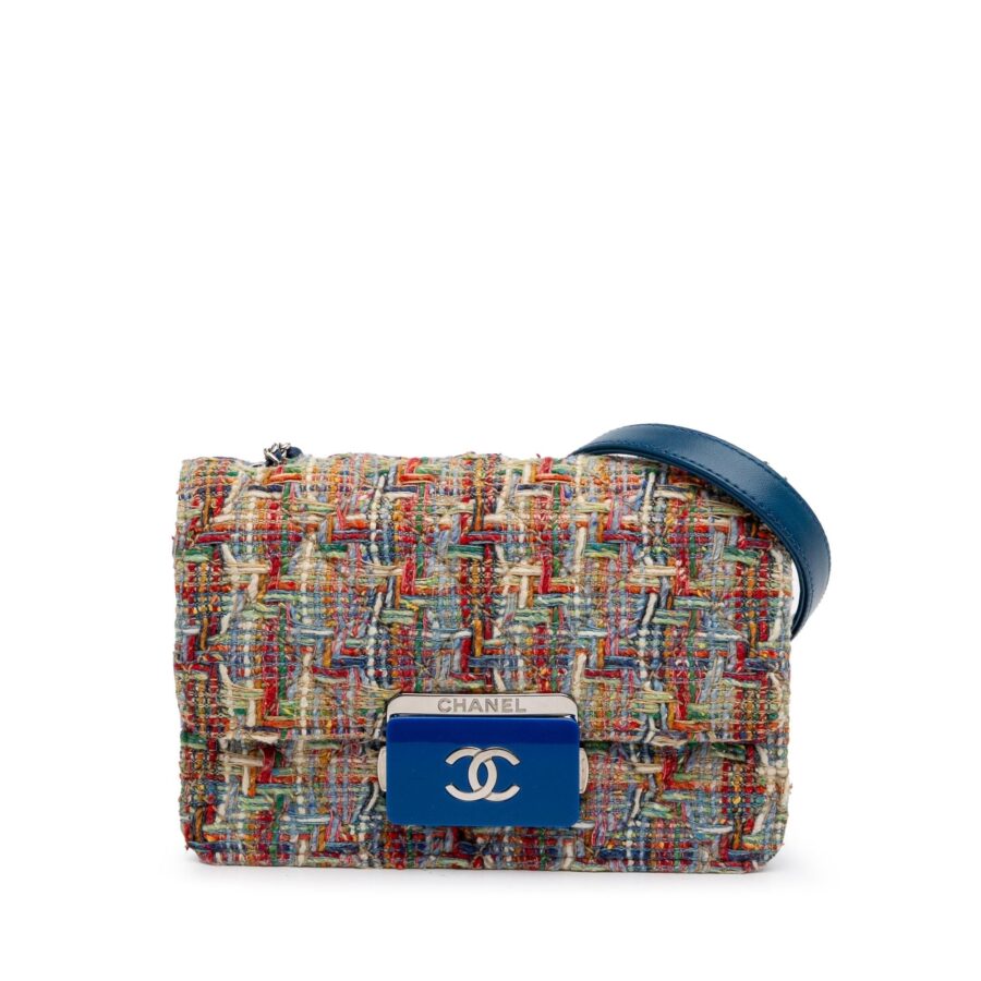 Chanel Mini Quilted Tweed Beauty Lock Flap | Studio Nafay