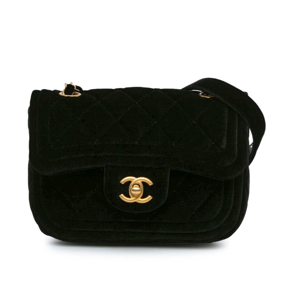 Chanel Mini Quilted Velvet Double Frame Flap | Studio Nafay