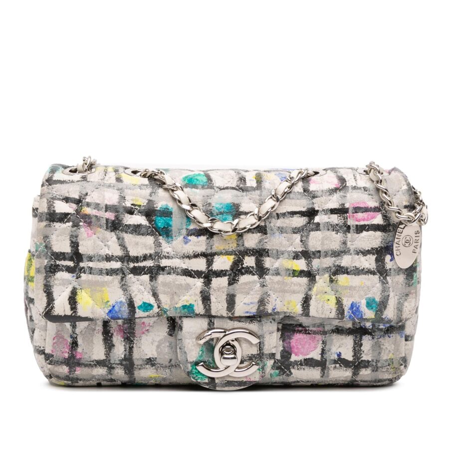 Chanel Mini Rectangular Calfskin Hand Painted Graffiti Flap | Studio Nafay