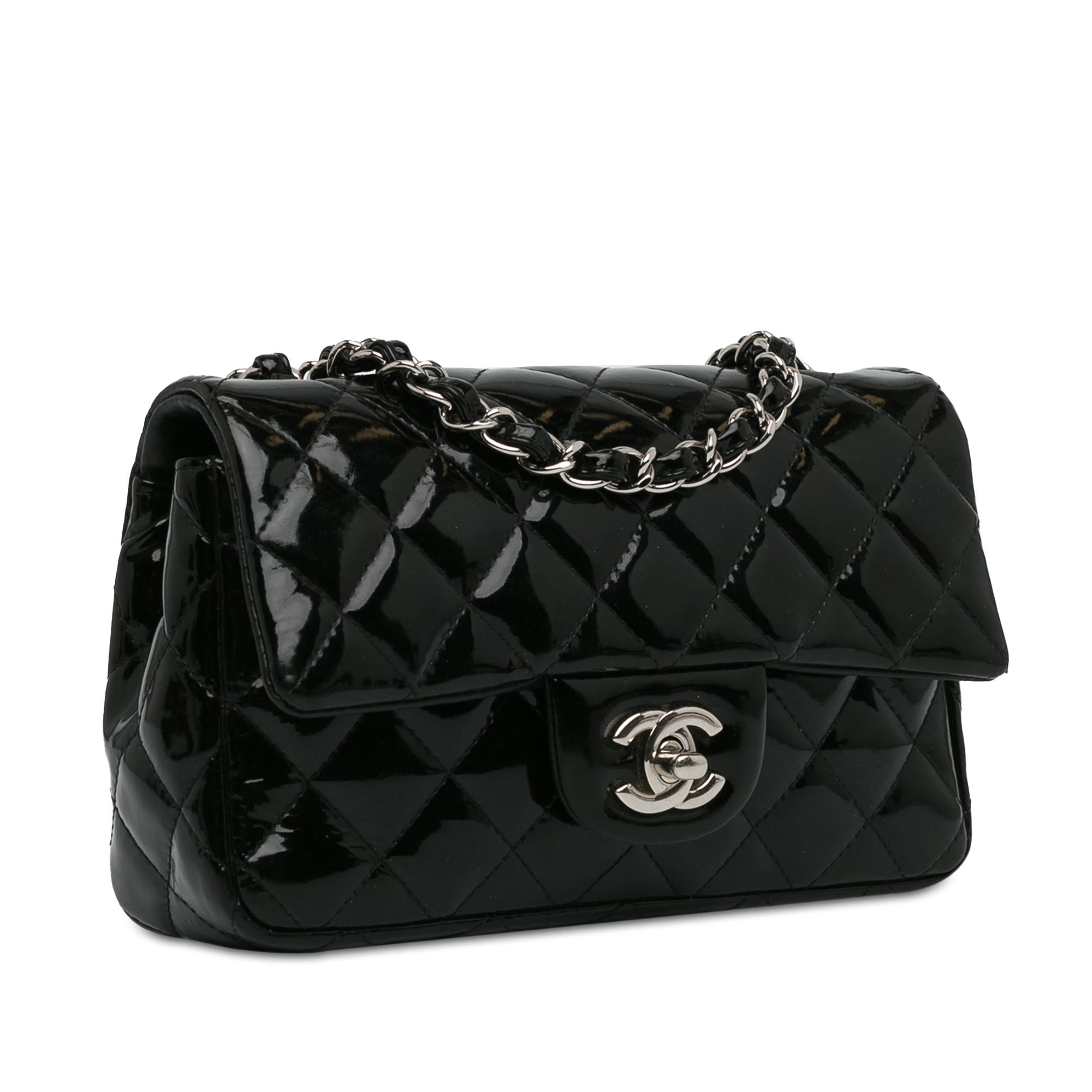 Chanel Mini Rectangular Classic Patent Single Flap Crossbody