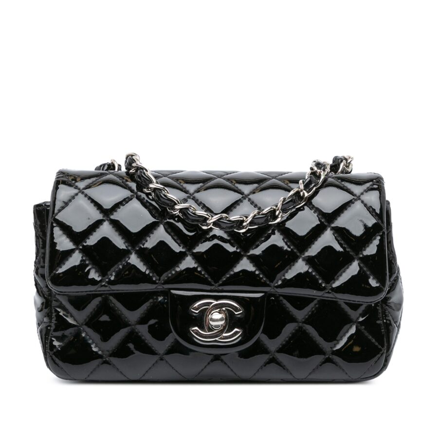 Chanel Mini Rectangular Classic Patent Single Flap | Studio Nafay