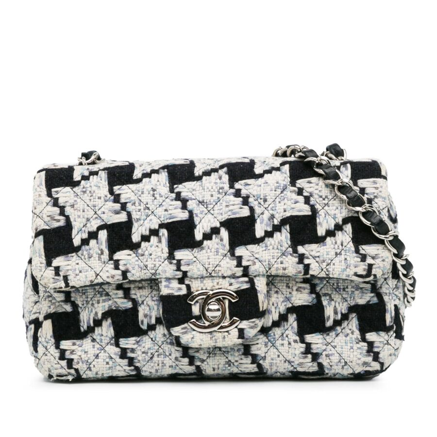 Chanel Mini Rectangular Classic Tweed Flap Crossbody | Studio Nafay
