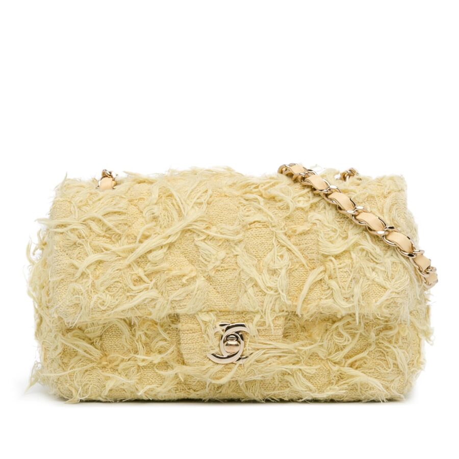 Chanel Mini Rectangular Classic Tweed Single Flap Crossbody | Studio Nafay
