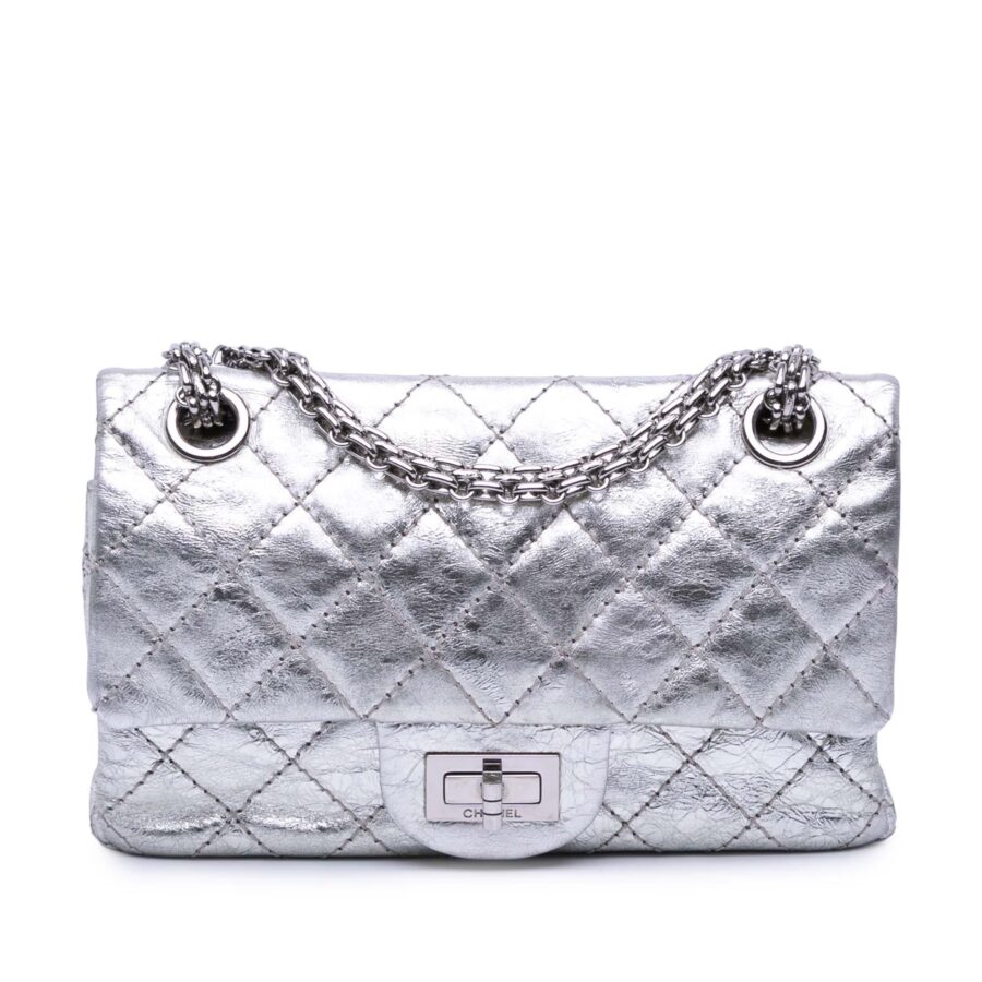 Chanel Mini Reissue 2.55 Metallic Aged Calfskin Double Flap 224 | Studio Nafay