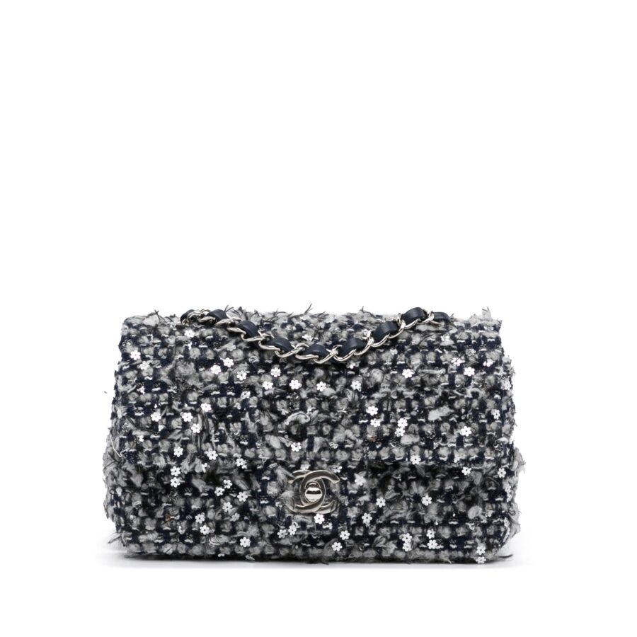 Chanel Mini Sequin Tweed Flap Crossbody | Studio Nafay