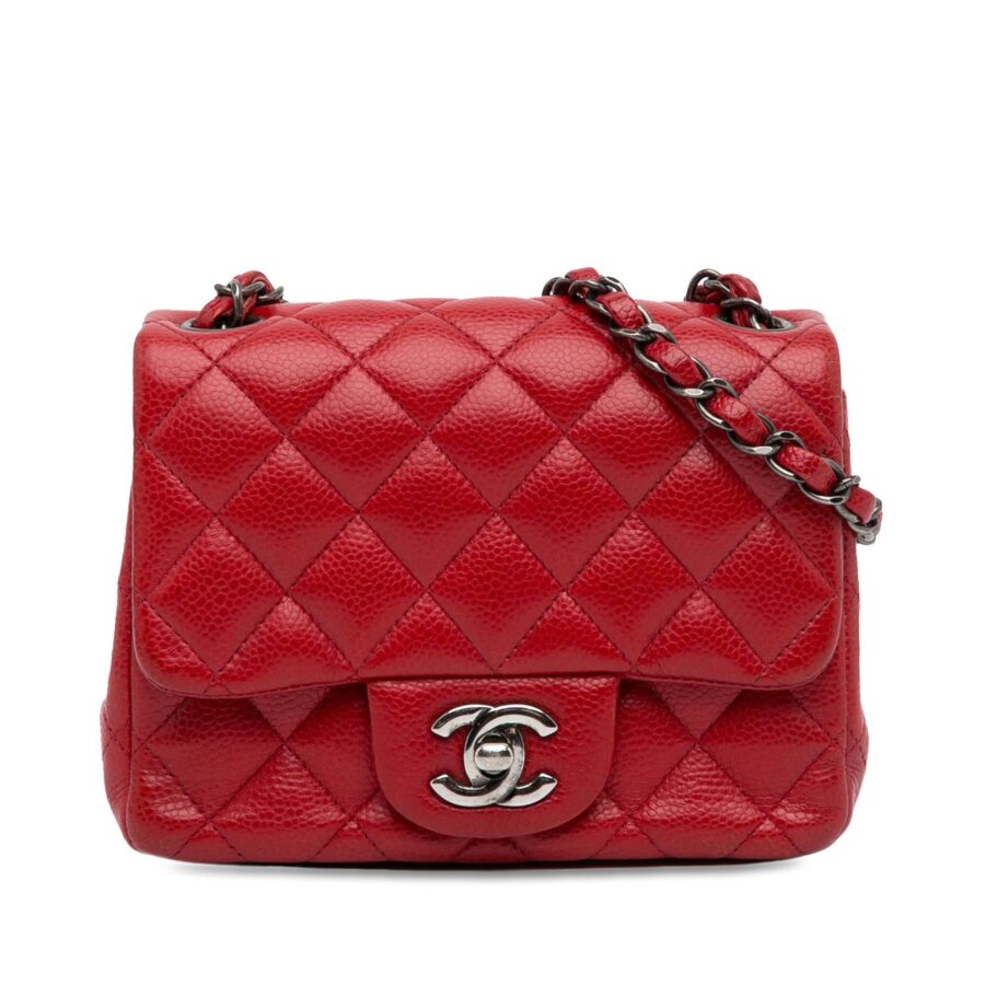 Chanel Mini Square Classic Caviar Single Flap Crossbody | Studio Nafay
