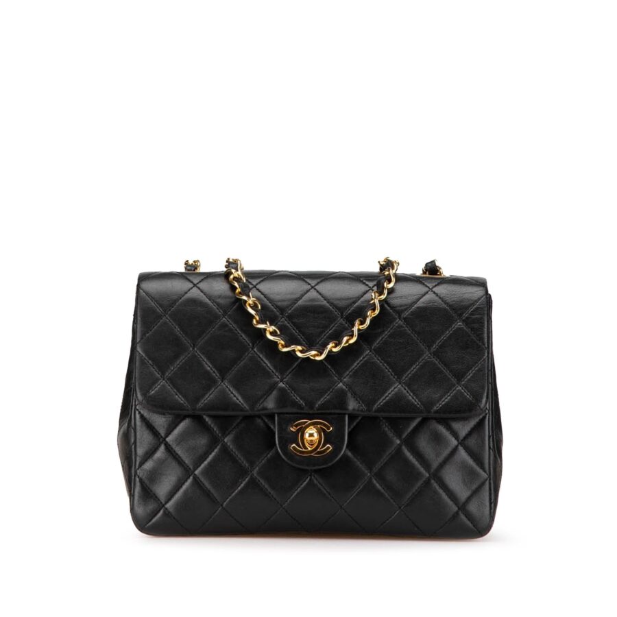 Chanel Mini Square Classic Lambskin Flap Crossbody | Studio Nafay