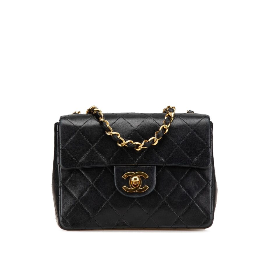 Chanel Mini Square Classic Lambskin Single Flap Crossbody | Studio Nafay