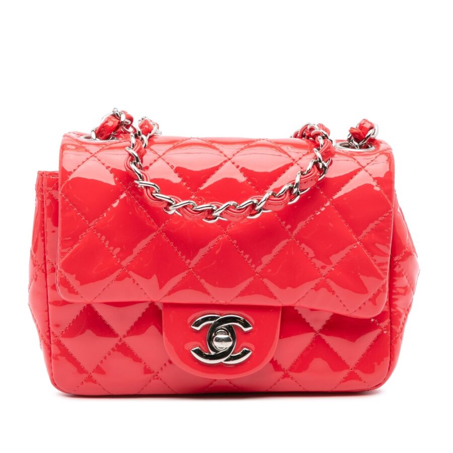 Chanel Mini Square Classic Patent Single Flap Crossbody | Studio Nafay