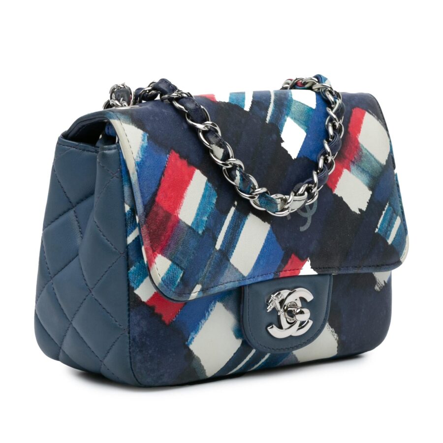 Chanel Mini Square Classic Printed Lambskin Airlines Flap Crossbody | Studio Nafay