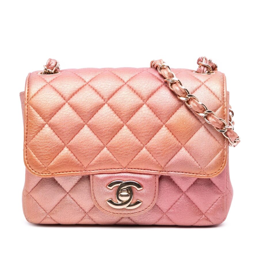 Chanel Mini Square Iridescent Calfskin Flap | Studio Nafay