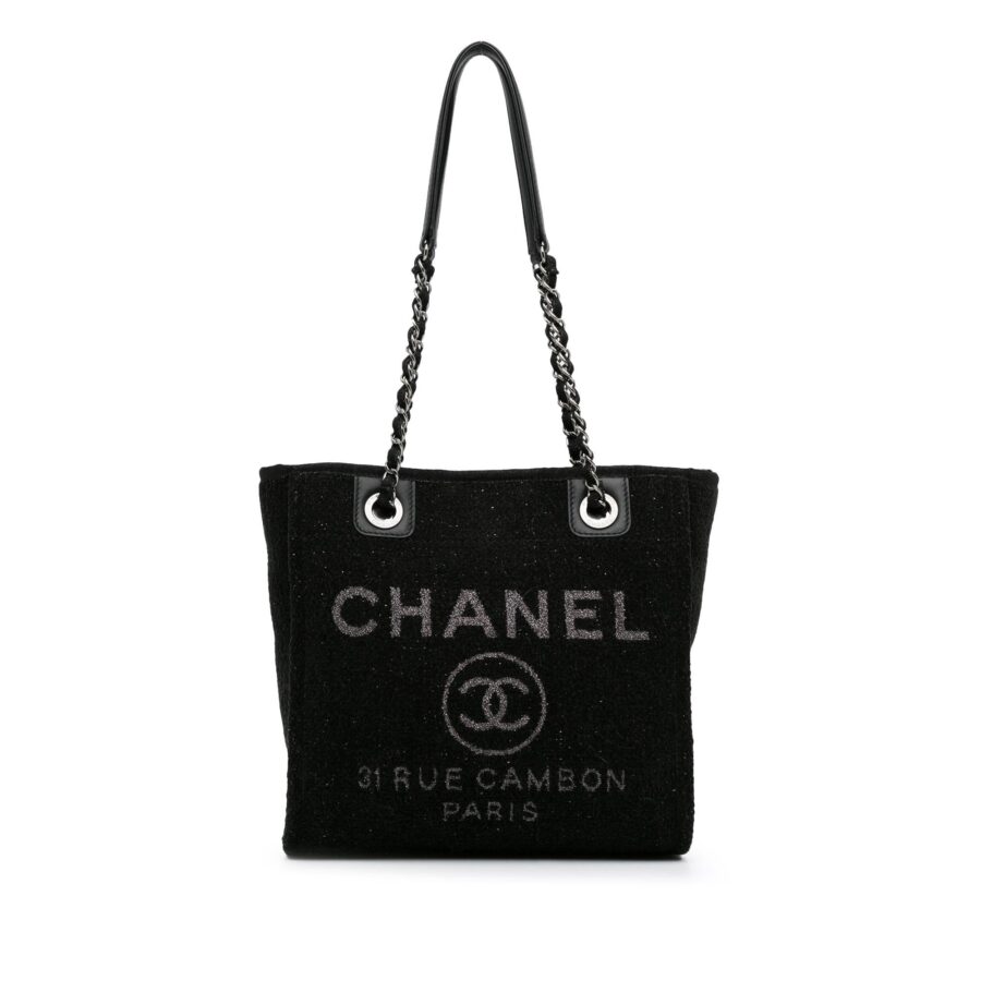 Chanel Mini Tweed Deauville Shopping Tote | Studio Nafay