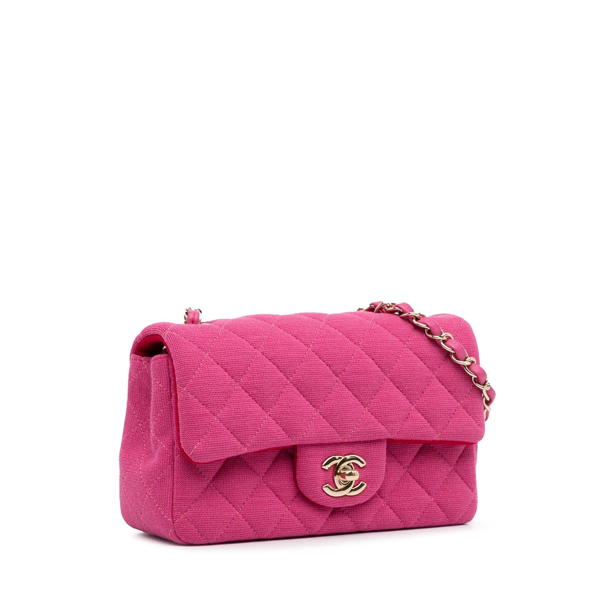 Chanel New Mini Classic Jersey Single Flap Crossbody - Product Image 2