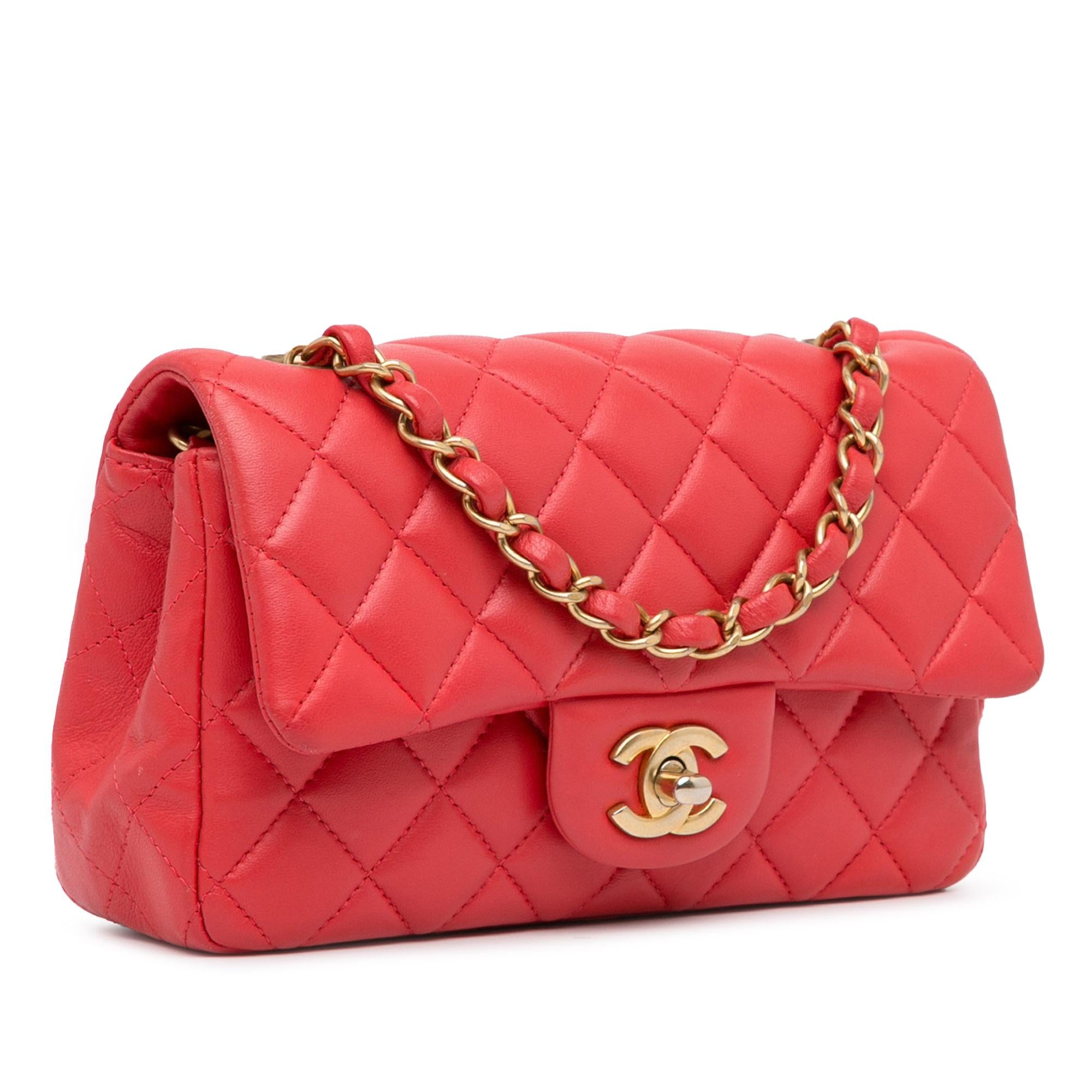 Chanel New Mini Classic Lambskin Single Flap Crossbody