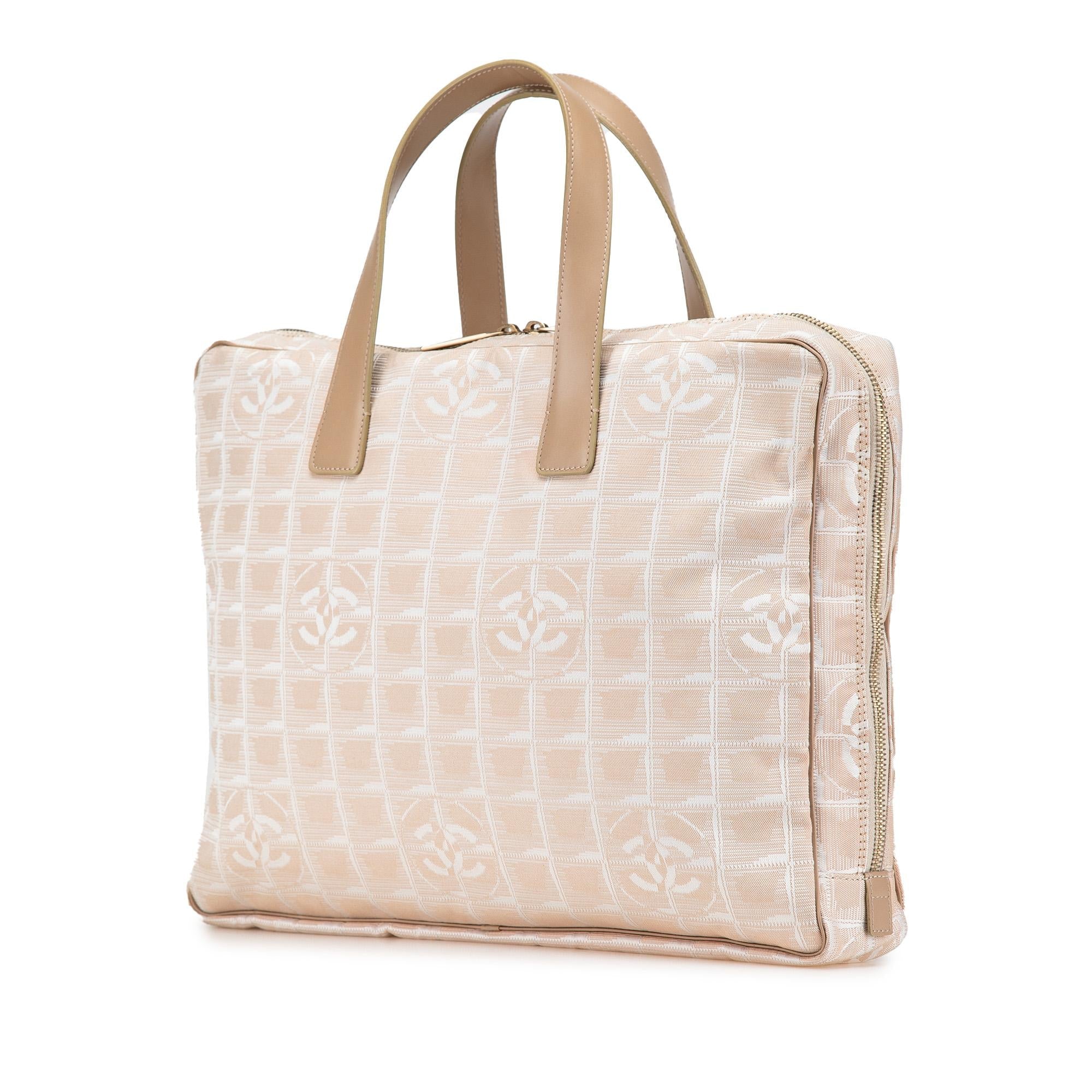 Chanel New Travel Line Nylon Briefcase Tote