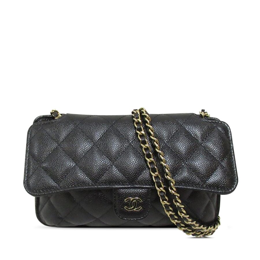 Chanel Nylon Graffiti Foldable Shopping Tote in Caviar Flap | Studio Nafay