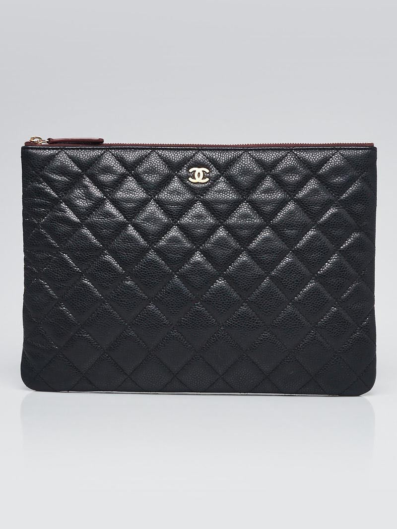 Chanel Large Caviar Leather Black Handbag