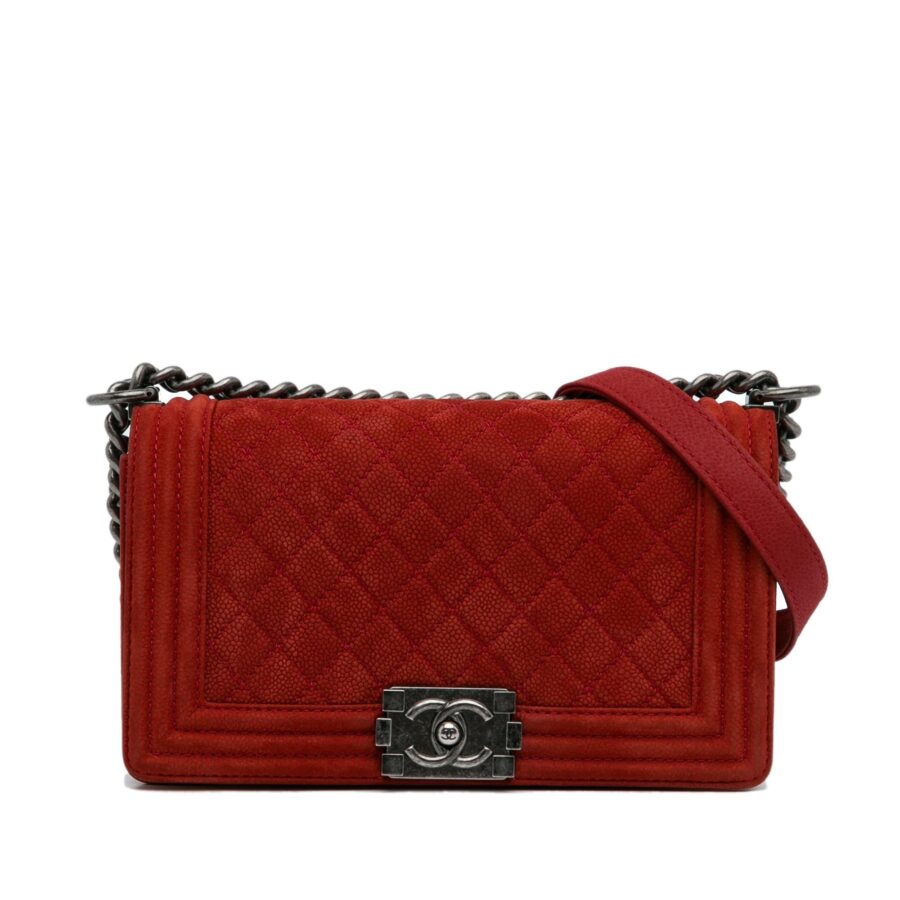 Chanel Old Medium Quilted Caviar Boy Flap | Studio Nafay