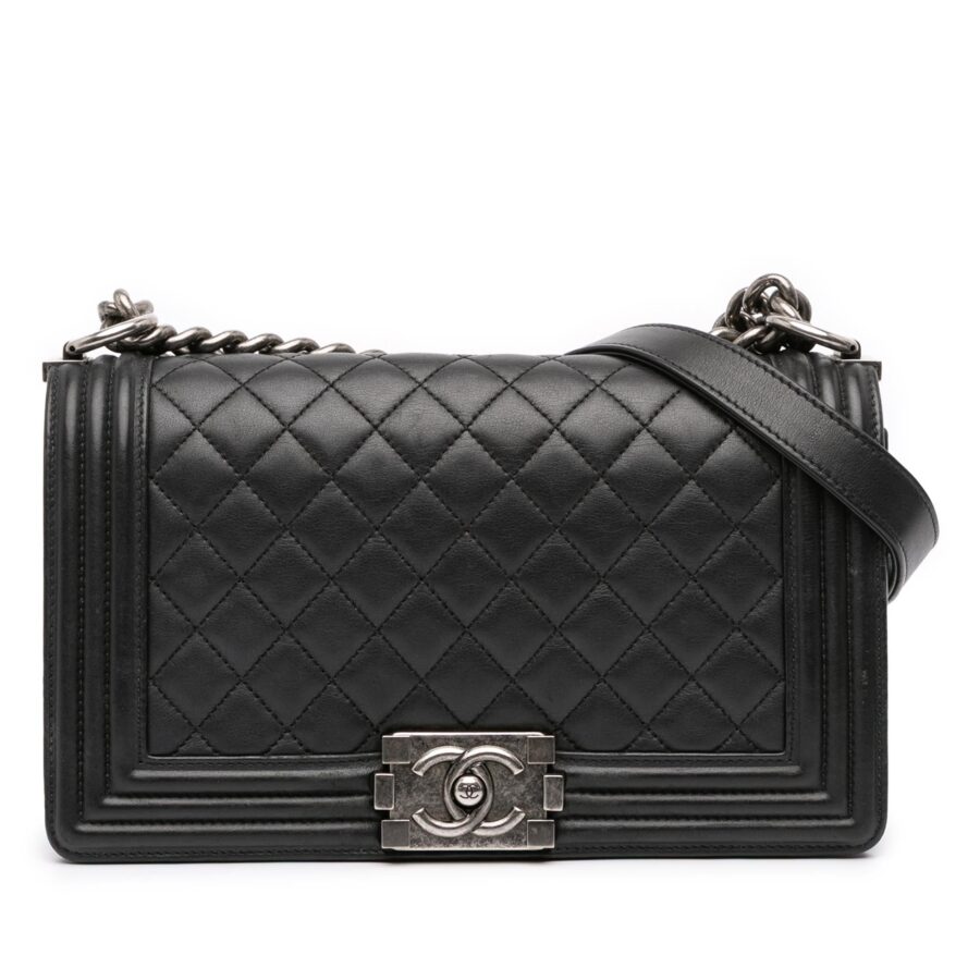 Chanel Old Medium Quilted Lambskin Boy Flap | Studio Nafay
