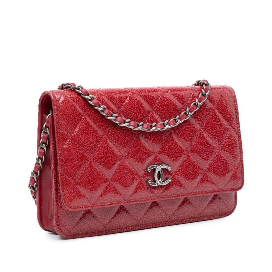 Chanel Dallas CC Patent Goatskin Wallet on Chain Crossbody | Studio Nafay