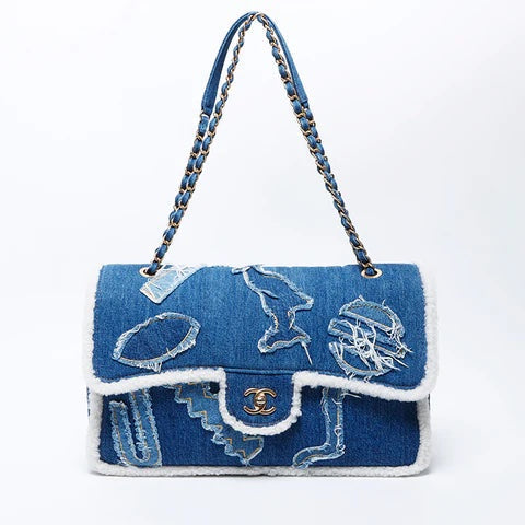 CHANEL -EGYPT HEIROGLYPH JUMBO FLAP BAG