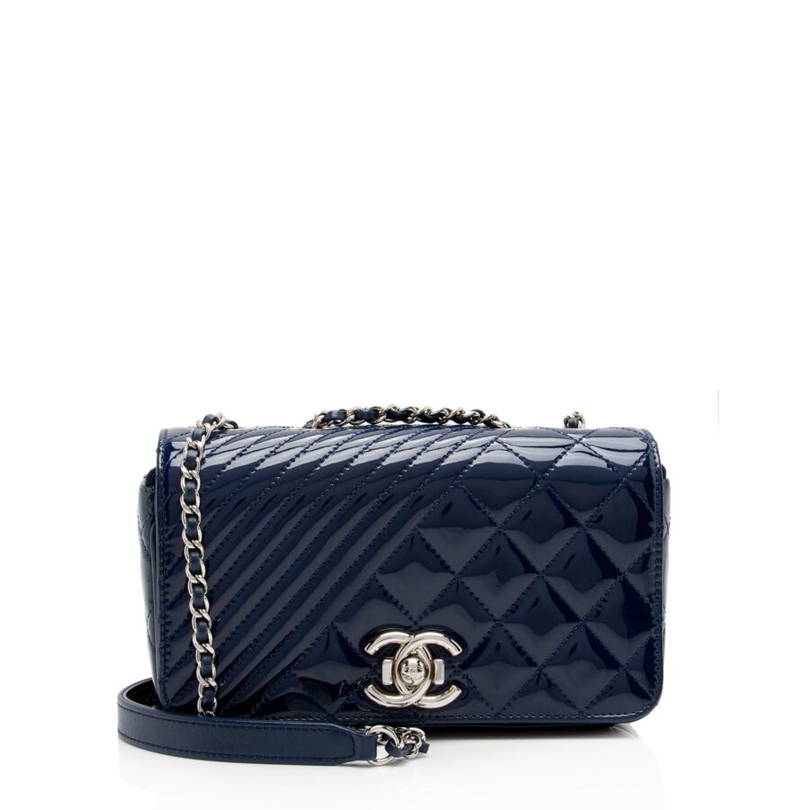 Chanel Patent Leather Coco Boy Small Flap Bag | Studio Nafay